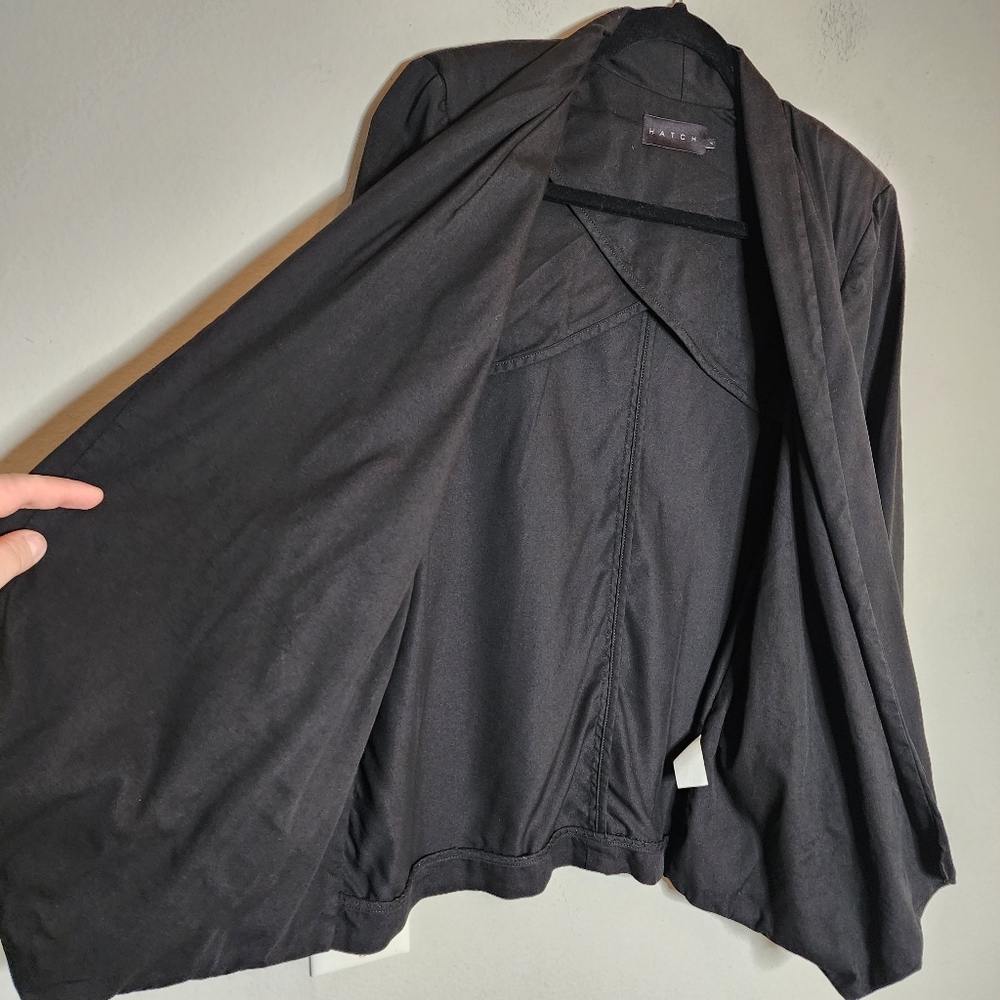 Hatch Maternity Black Open Front Drape Blazer. Po… - image 3